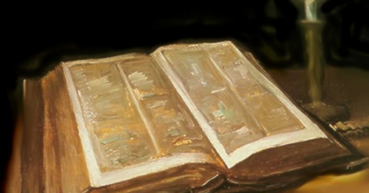 Bible and candle