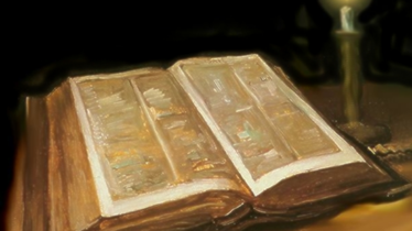 Bible and candle